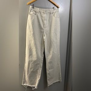 High rise jeans raw him